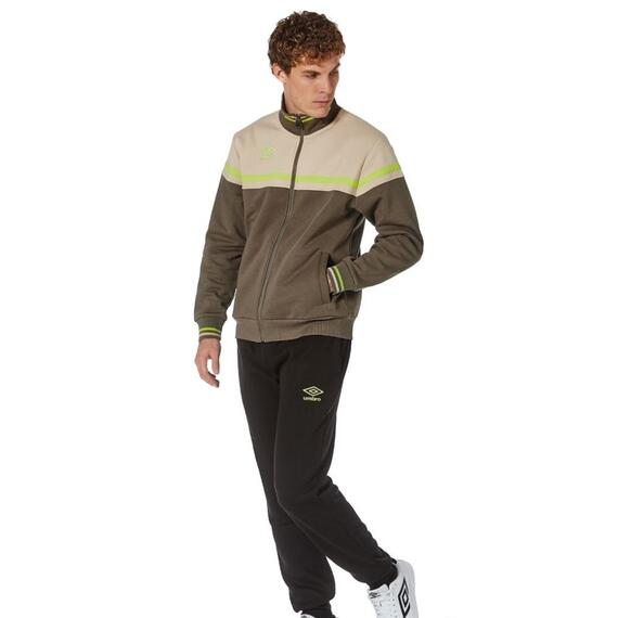 Tuta sportiva uomo fullzip in felpa garzata Umbro 30292