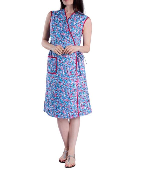 VESTAGLIA INCROCIATA DONNA&nbsp; IN COTONE FLORA V08