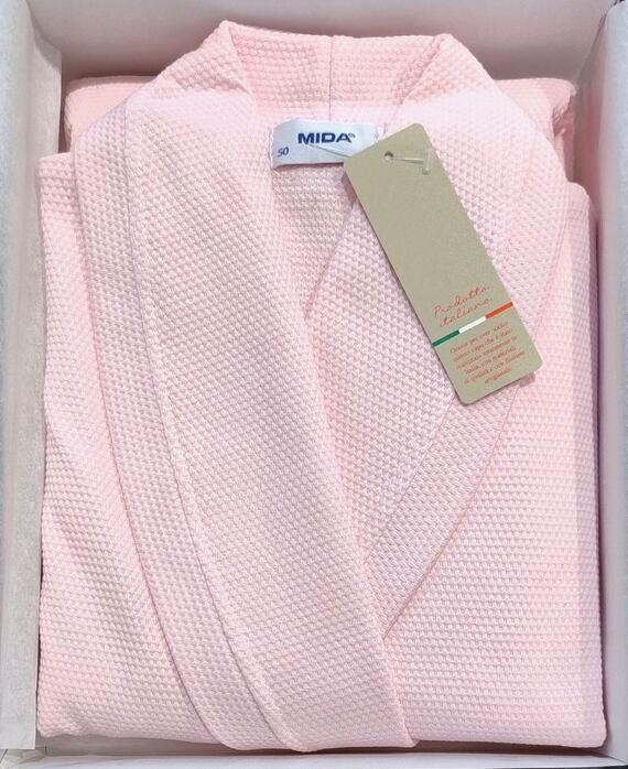 Vestaglia donna incrociata in jersey di cotone Mida V955