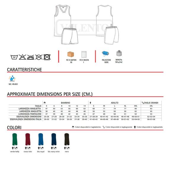 Completo sportivo Houston Valento