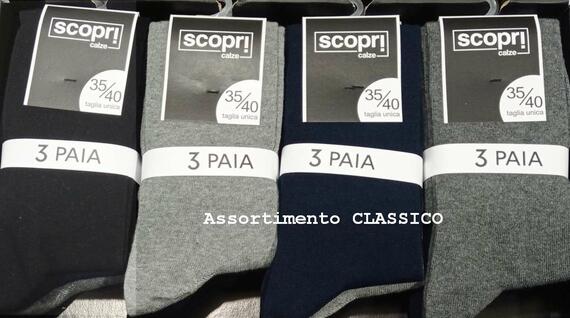 Calzino lungo donna in caldo cotone Scopri Prisco Venere (3 paia)