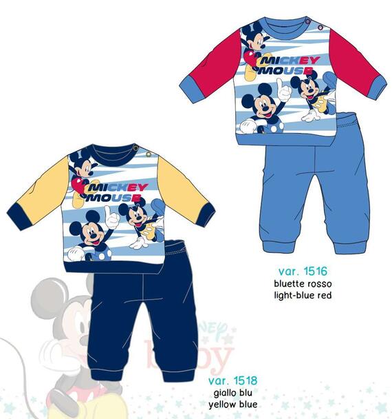 Теплая детская пижама из хлопкового трикотажа Disney WI 4195