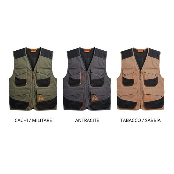 GILET UOMO DA LAVORO CON TASCHINI WOLFRIDGE WR370