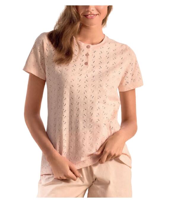 Pigiama donna a manica corta in jersey di cotone Infiore Young YNG654140