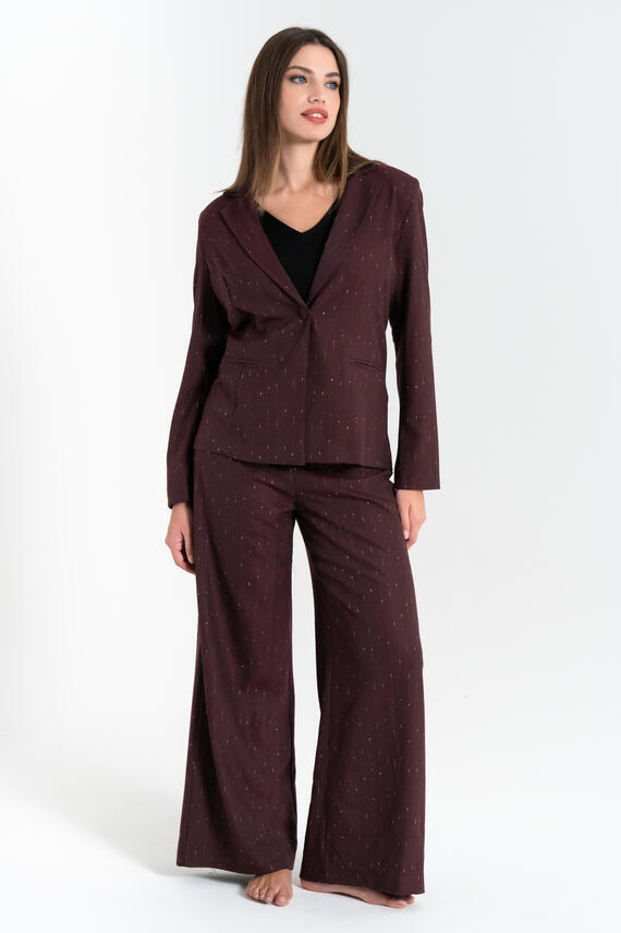 PANTALONE DONNA PALAZZO LUREX FIORENZA AMADORI P3001