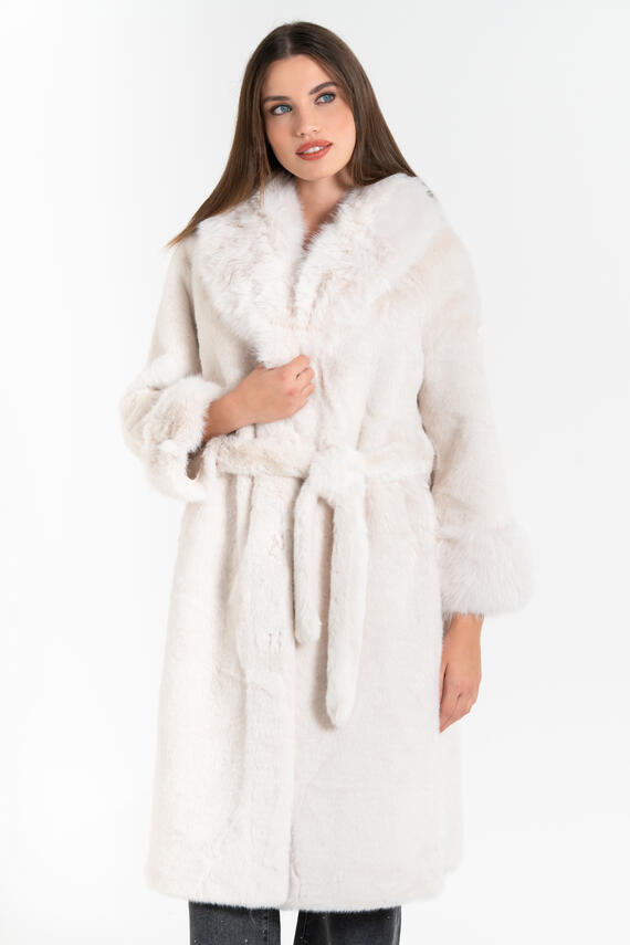 FIORENZA AMADORI 63214 MANTEAU EN FOURRURE ÉCOLOGIQUE POUR FEMME