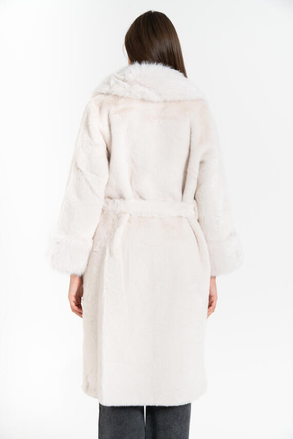 FIORENZA AMADORI 63214 MANTEAU EN FOURRURE ÉCOLOGIQUE POUR FEMME