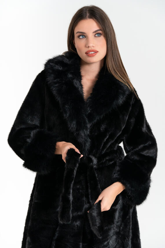 FIORENZA AMADORI 63214 MANTEAU EN FOURRURE ÉCOLOGIQUE POUR FEMME