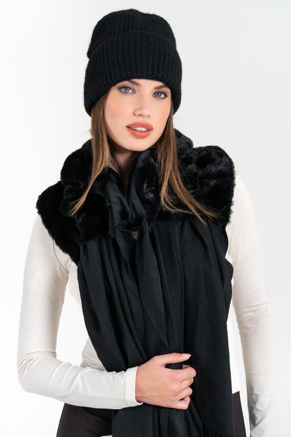 SCIARPA DONNA CON PELLICCIA FIORENZA AMADORI 63005N
 