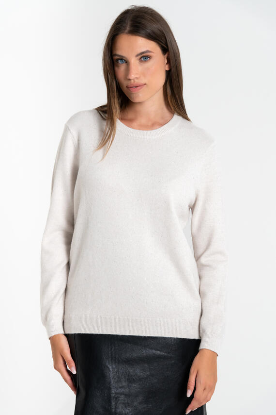 MAGLIONE DONNA LUREX GIROCOLLO FIORENZA AMADORI 73300 