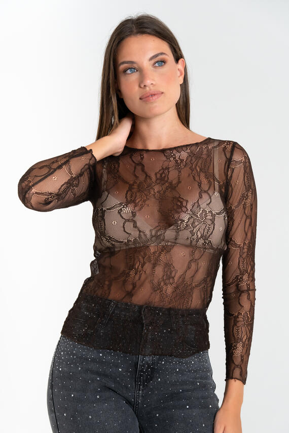 FIORENZA AMADORI WOMEN'S LONG-SLEEVE LACE SWEATER MM188.80