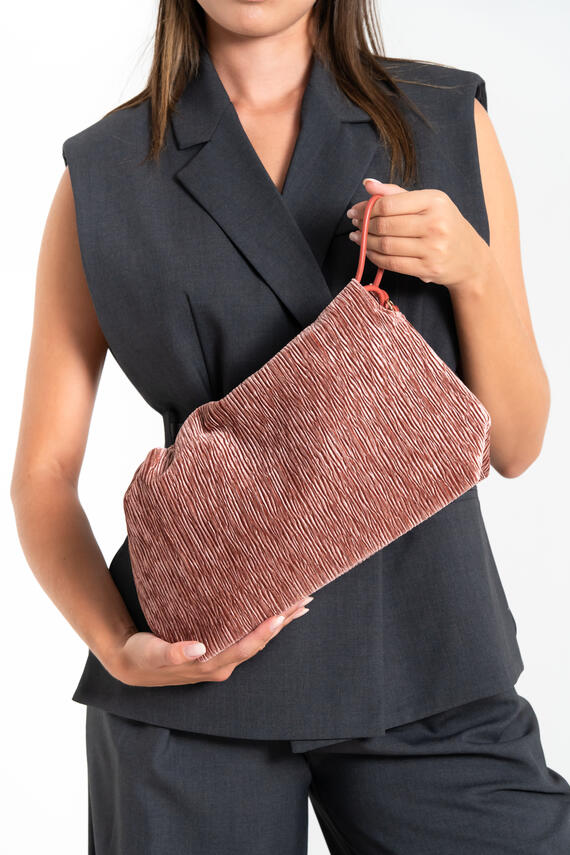 FIORENZA AMADORI FF27415 WOMEN'S VELVET CLUTCH