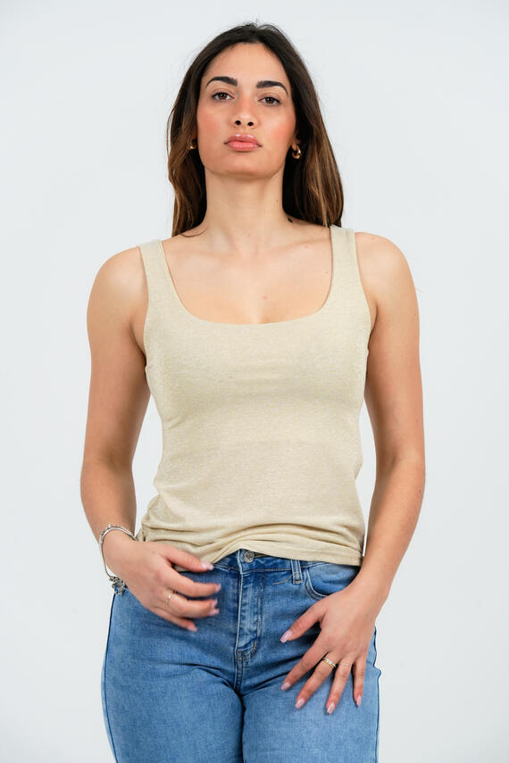 TOP DONNA SPALLA LARGA LUREX FIORENZA AMADORI T1459
 