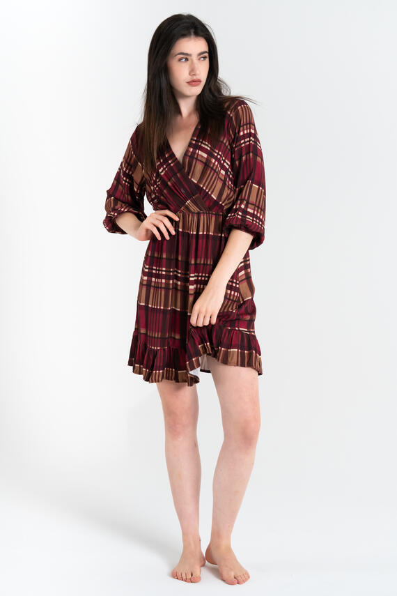 FIORENZA AMADORI 34753 SCHOTTISCHES KURZES KLEID FÜR DAMEN