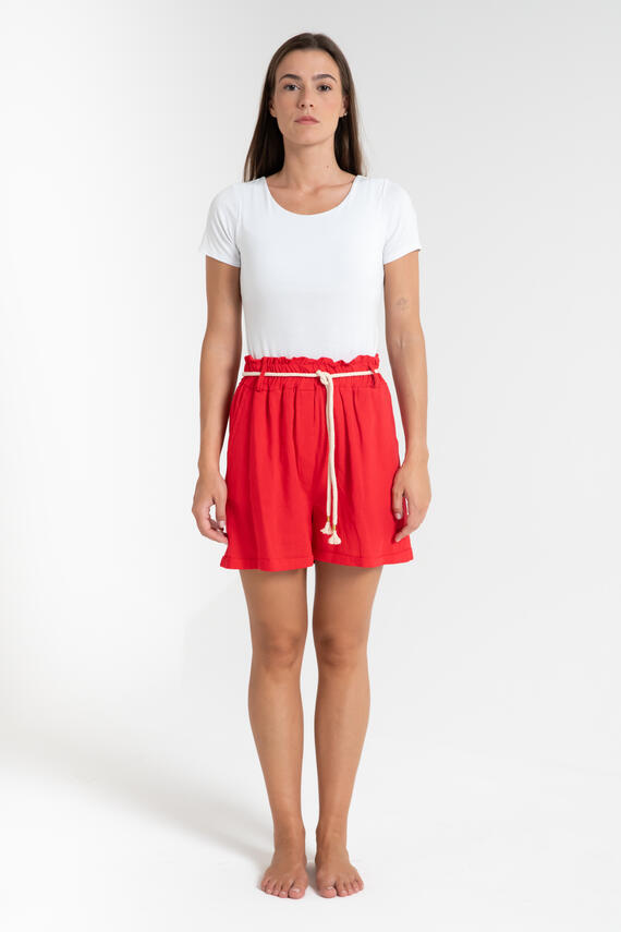 SHORT DI LINO DONNA ELASTICIZZATO FIORENZA AMADORI 7860