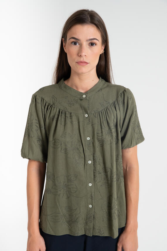 CAMICIA DONNA RICAMATA FIORENZA AMADORI MC267.763 