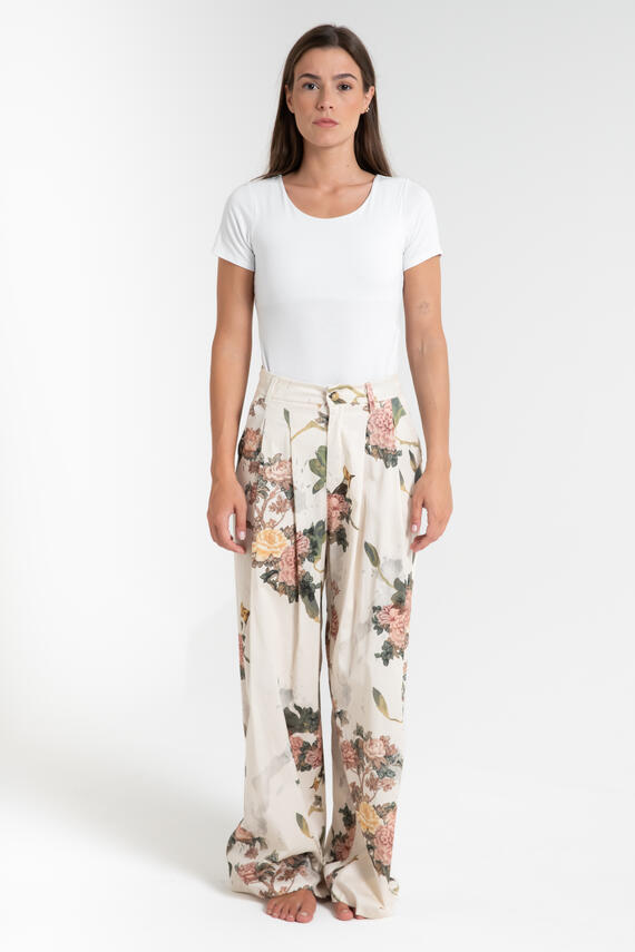 PANTALONE DONNA LUNGO FLOREALE FIORENZA AMADORI MP222.363 
 