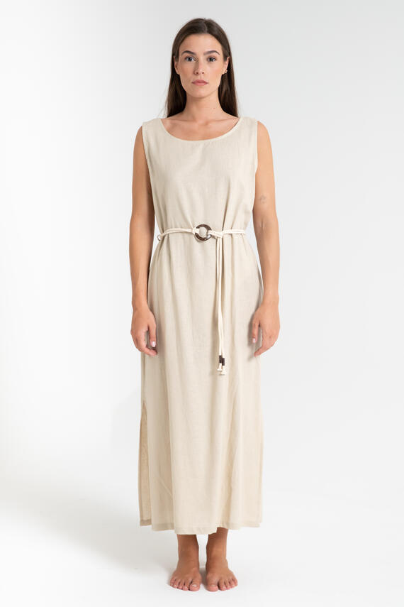 ABITO DONNA LUNGO IN LINO FIORENZA AMADORI 7853
 