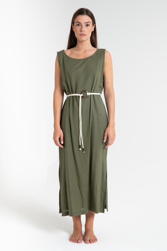 ABITO DONNA LUNGO IN LINO FIORENZA AMADORI 7853
 