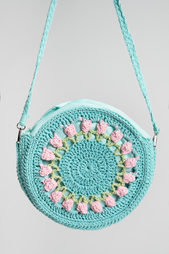 BORSA DONNA ROTONDA IN UNCINETTO FIORENZA AMADORI 11608-2311