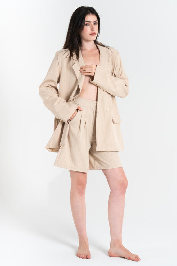 BERMUDA VITA ALTA DONNA GESSATO FIORENZA AMADORI 53461