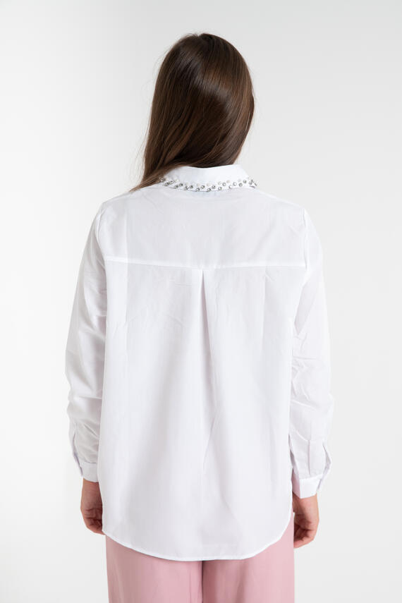 CAMICIA PUNTI LUCE DONNA MANICA LUNGA FIORENZA AMADORI F-66
 