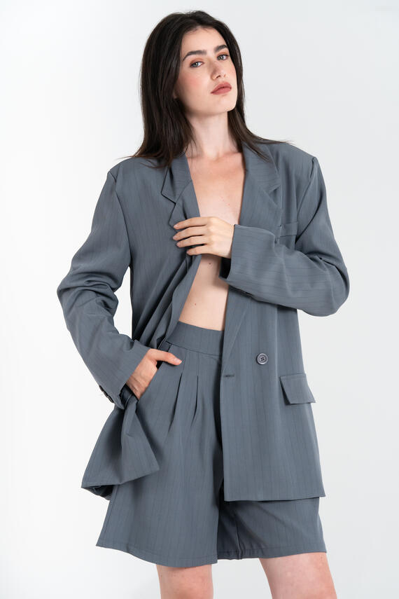 BERMUDA VITA ALTA DONNA GESSATO FIORENZA AMADORI 53461