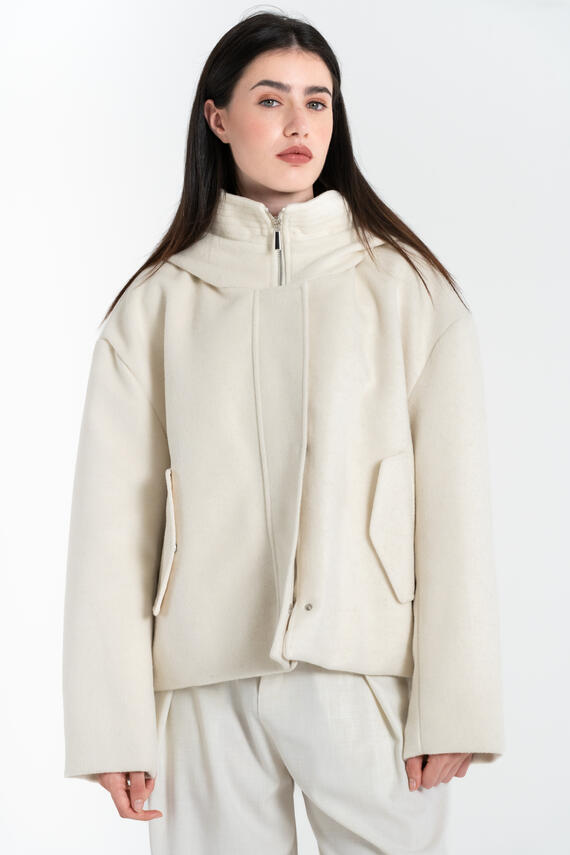 FIORENZA AMADORI G6856 DAMEN KURZMANTEL MIT KAPUZE