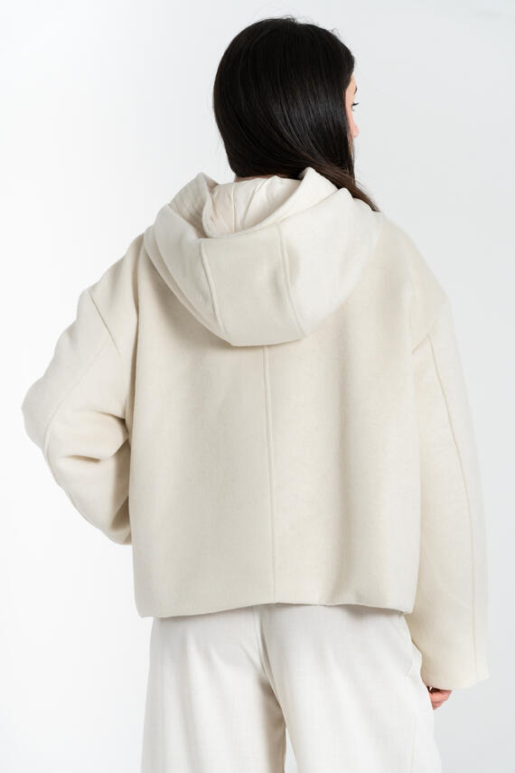 FIORENZA AMADORI G6856 DAMEN KURZMANTEL MIT KAPUZE