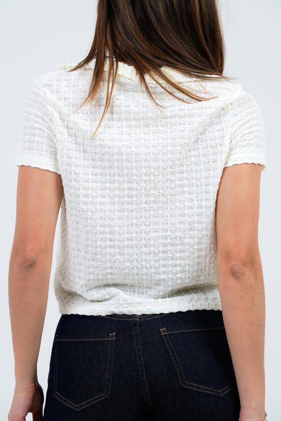 POLO CROP DONNA FIORENZA AMADORI MC186.708