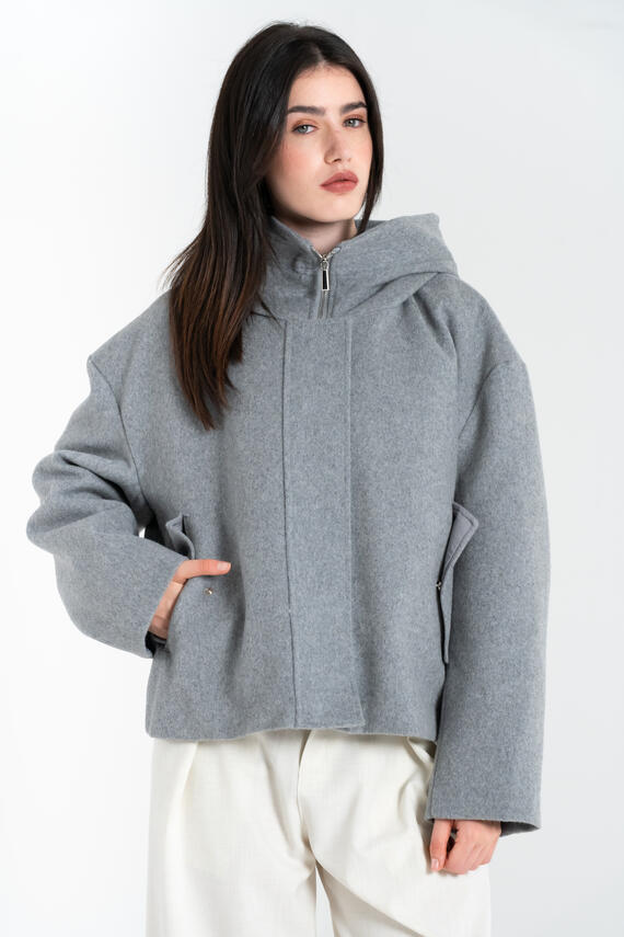 FIORENZA AMADORI G6856 DAMEN KURZMANTEL MIT KAPUZE