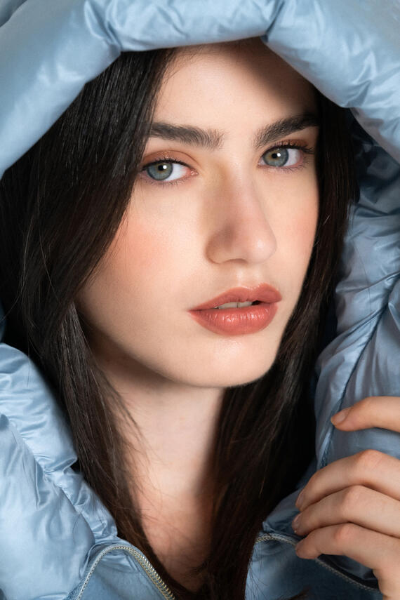 FIORENZA AMADORI HW106 DAMEN-DAUNENJACKE MIT HOHEM KRAGEN