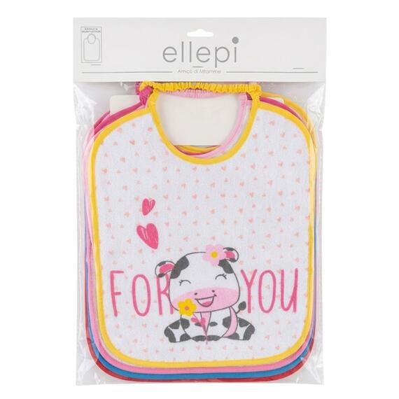 CHILDREN'S BIB IN PLASTIC-COATED SPONGE WITH ELASTIC 28x36 ELLEPI AD9576