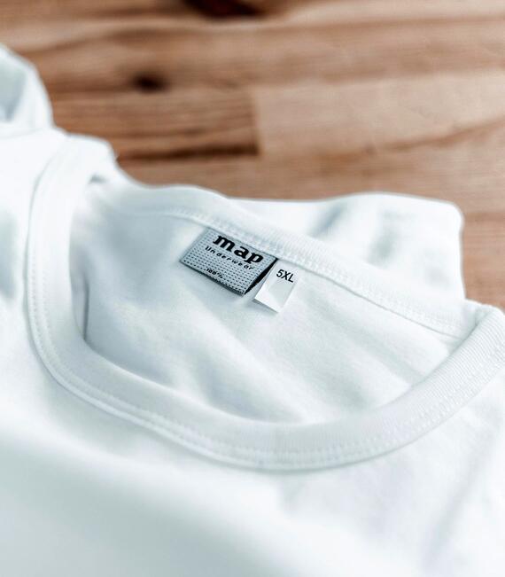 T-shirt uomo CALIBRATA in jersey di cotone Map 5001 Bianco