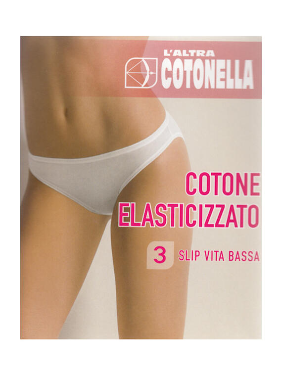 Cotonella Womens LAltra White Cotton 3 Pack Brief 