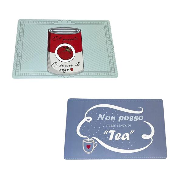 SET 4 PEZZI TOVAGLIETTA STAMPA AMERICANO COMIC
