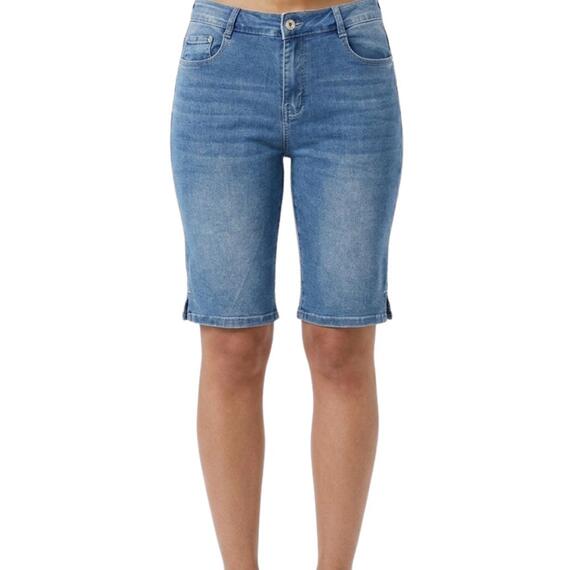BERMUDA DONNA JEANS FLORA CY1560