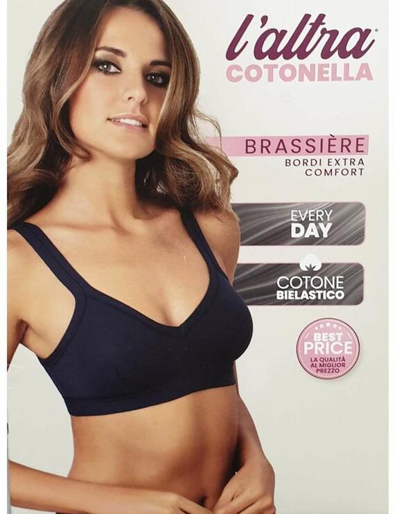 Brassiere donna in cotone elasticizzato Cotonella GD065