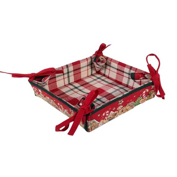 Gingerbread Kitchen Bread Basket 20X20
