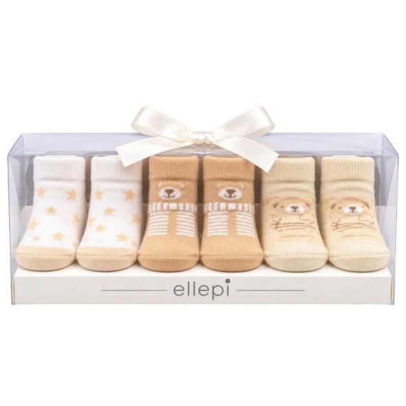 Set 3 paia di calzini neonato in caldo cotone Ellepi IX4060
&nbsp;