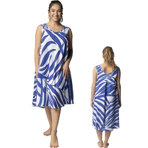 ABITO DONNA IN VISCOSA SPALLA LARGA GIROCOLLO MARILA KF007