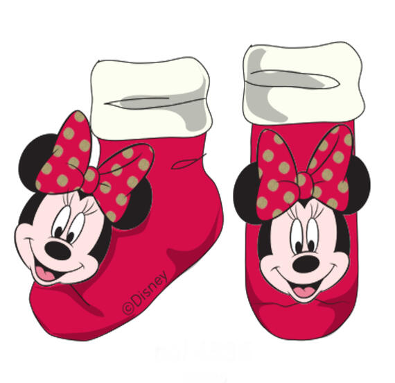 CALZINO TRICOT NATALE NEONATO DISNEY ELLEPI MINNI W2 2006