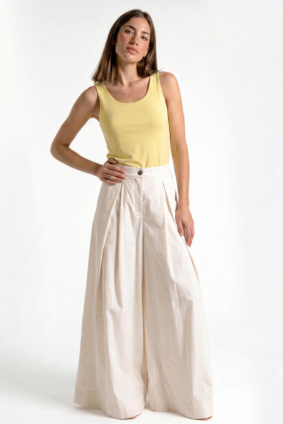 PANTALONE PALAZZO TELA DI COTONE FIORENZA AMADORI 9006
&nbsp;