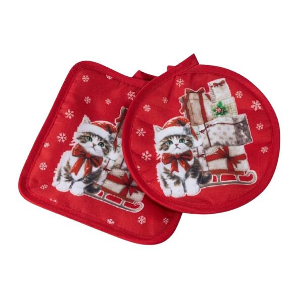 Set of 2 Vienna Christmas kitchen pot holders