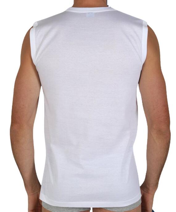 Maglia smanicata girocollo uomo in cotone Fragi Rudy