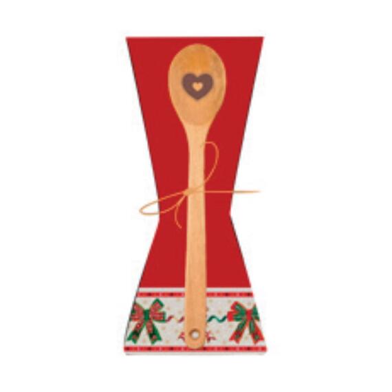 SET STROFINACCIO + CUCCHIAIO IN LEGNO NATALIZIO LINEA VILNIUS
 