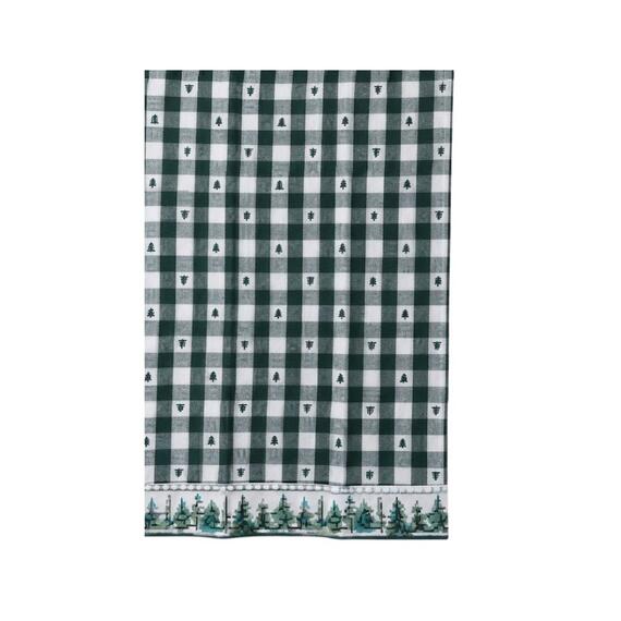 Set of 2 Winter Forest kitchen towels 45X65
