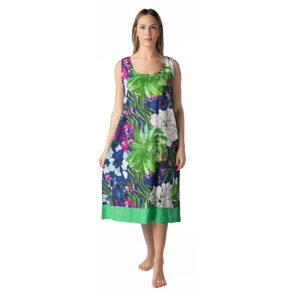 MARILA VERA WOMEN'S SLEEVELESS WIDE SHOULDER DRESS