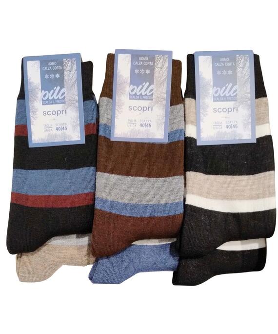 Calzino corto uomo in caldo PILE Scopri Prisco Walker (1 PAIO)