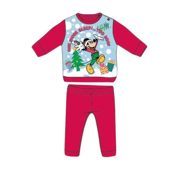 PIGIAMA NEONATO IN COTONE FELPATO DISNEY ELLEPI WI4282